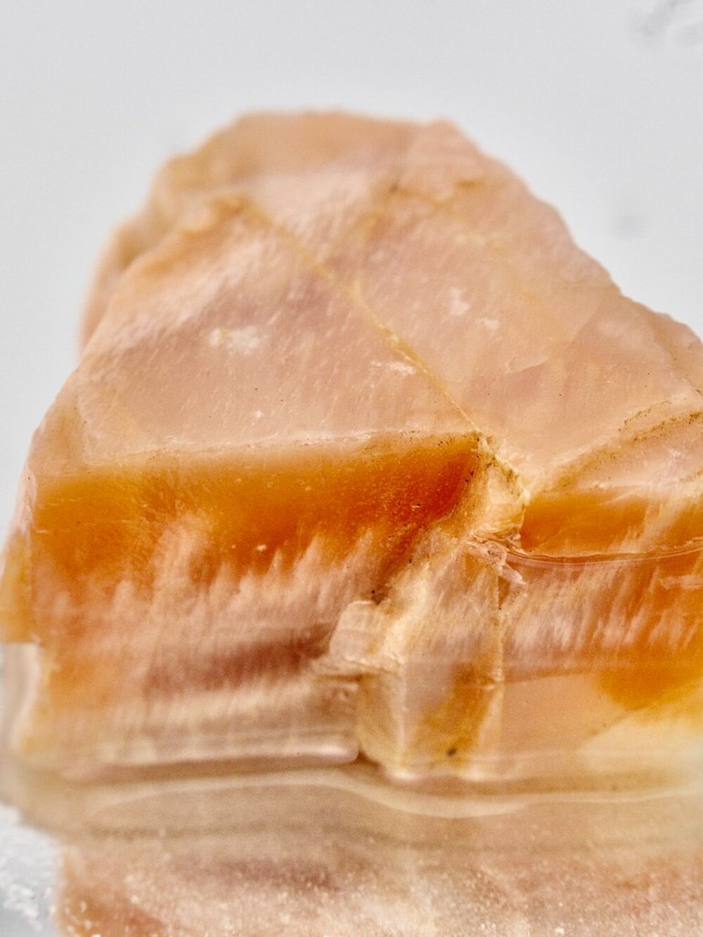 Peach Moonstone Flash Raw Rough Stone Crystal Natural Rock Gem Healing 34.6g